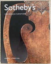 Sotheby’s Fine English Furniture Auction Catalogue, London, 21 March 2003