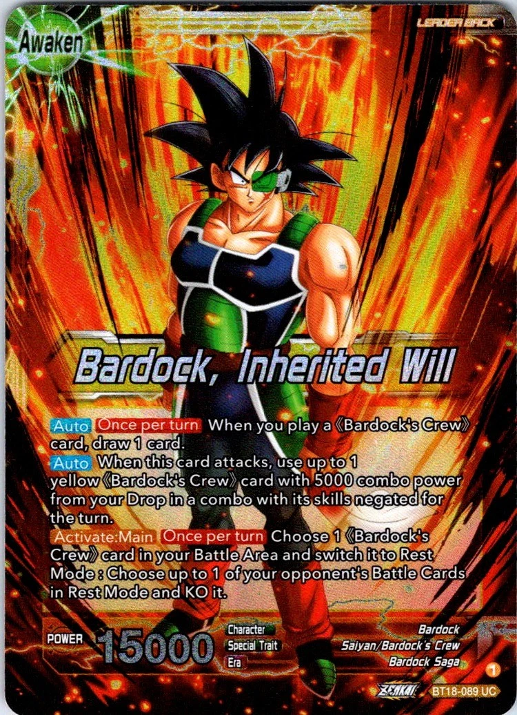Bardock's Crew / Bardock, Inherited Will BT18-089 Dawn of the Z