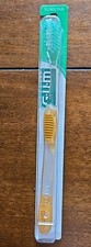 GUM Sunstar 471 Micro Tip Compact Soft Toothbrush Clear Gold USA