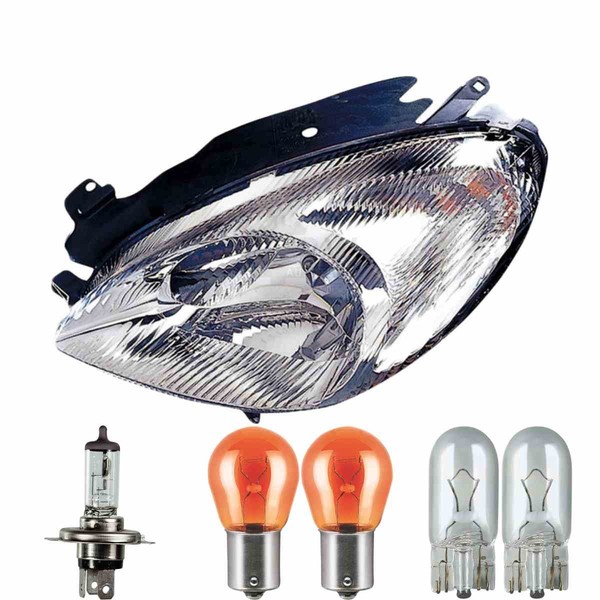 Halogen Scheinwerfer Links H4 FüR CitroëN Xsara Picasso Inklusive Lampen-image