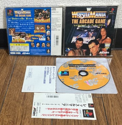 Playstation * WWF WRESTLE MANIA THE ARCADE GAME * Japan SPINE REG EX