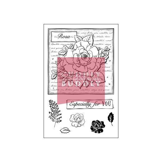 Cuddly Buddly Clear Stamps - Rose Collage CBS0018