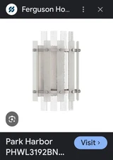 Park Harbor PHWL3011BN Southampton 11" Tall Single Light Bathroom Fixture