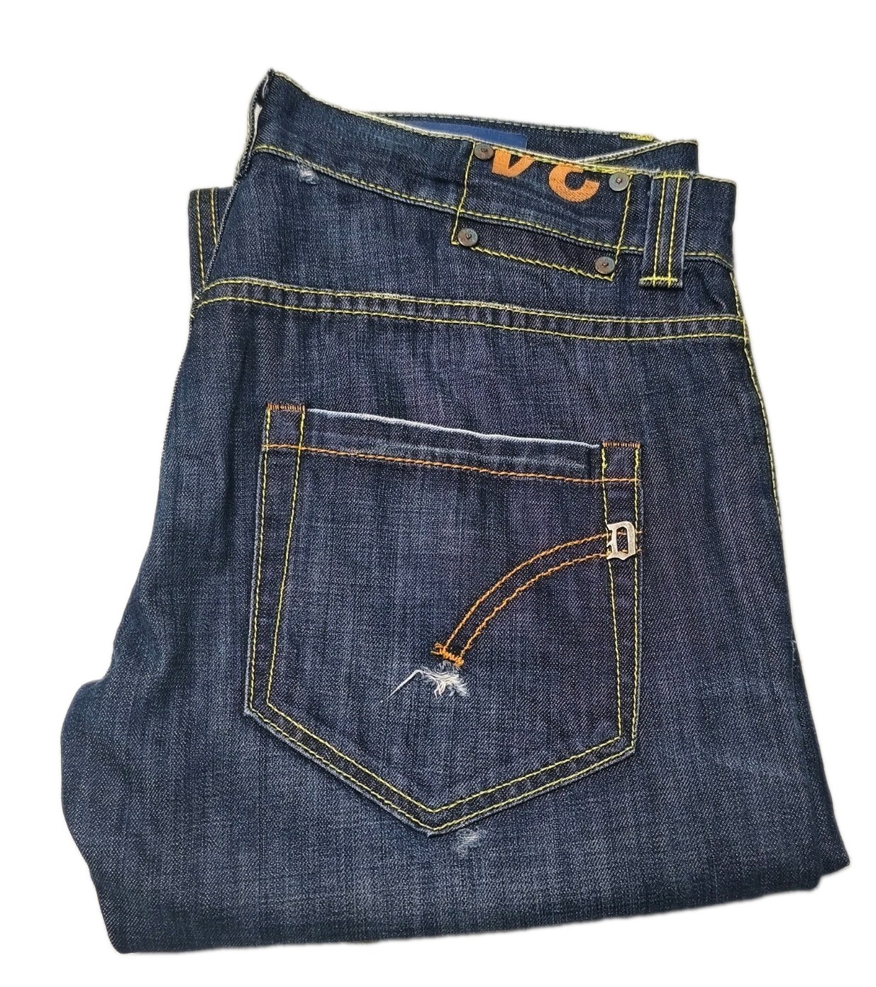 Dondup Modello Up020 Standart Jeans Uomo Blu Scuro Taglia W34 48 Italiana...
