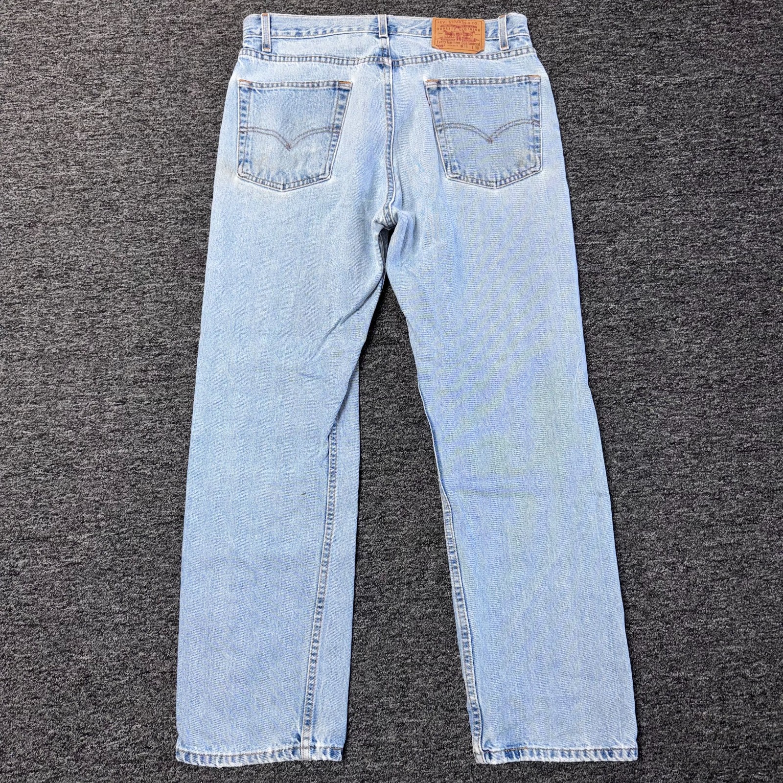 Vintage 90s Levi Strauss Regular Fit Straight Leg Denim Jeans 36x30 Light Blue