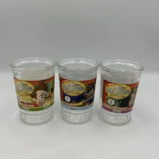 Lot of 3 Jimmy Neutron Boy Genius Welch's Jelly Glasses