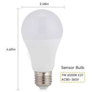 * 2 Dusk To Dawn Light Bulb Energy Saving Smart Sensor For Garage *