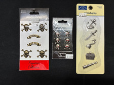 ASSORTED "PIRATE" METAL EMBELLISHMENTS