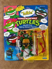 Talkin' Turtle Raphael TMNT 1991 Playmates Vintage Action Figure NEW Sealed