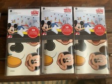Disney Mickey and Friends 30 Pieces Peel and Stick Wall Decals 3-Pack! Free S/H