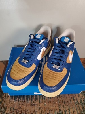Nike Air Force 1 SP Undefeated 5 Blue Yellow Men's Shoes Size 7.5 Lightly Used