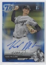 2017 Bowman Draft Blue Refractor 70th Anniversary 58/70 Kade McClure Auto 8k4