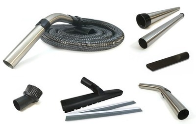 PVC Gewebeschlauch mit Federstahl + Rohr + Düsen-Set für Festool CTL 36 / CTM 36