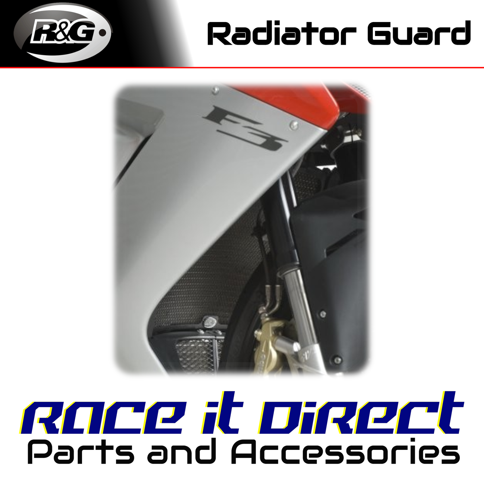 Aluminium Radiator Guard for MV Agusta F3 800 2013-2026 R&G