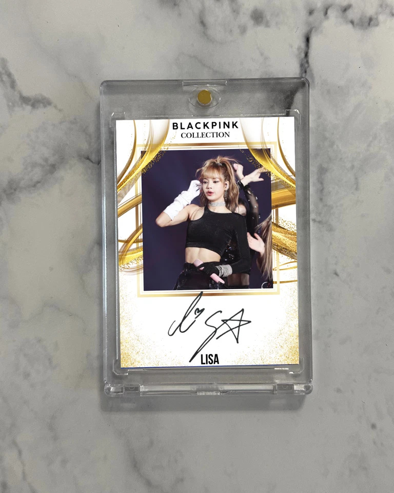 Blackpink Lisa Trading Card Fanart Auto Signature Autograph Collectible