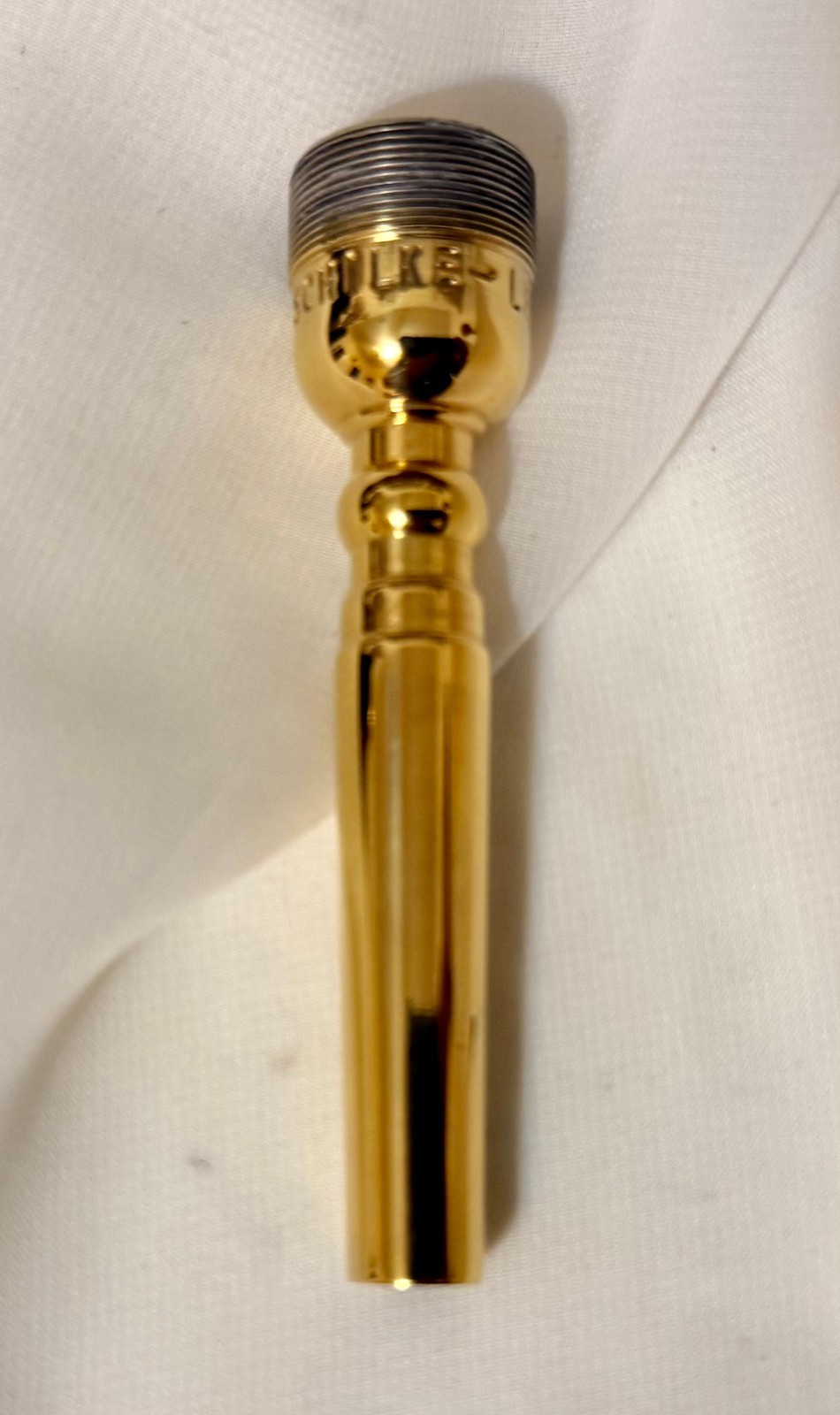 SCHILKE LEISTER Bach 1 1/2C Trumpet underpart 27 throat GOLD PLATE *S bb