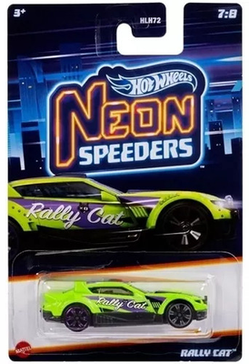#ad #ad 1 64 Rally Cat Hot Wheels Neon Speeders Diecast Car HLH79 $36.08