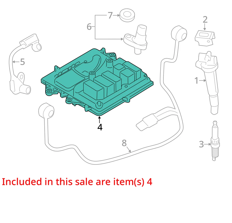Engine ECM Electronic Control Module Fits 12-15 BMW 640i 3862728 - Imagem 3 de 4