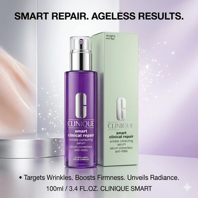 Clinique Smart Clinical Repair Wrinkle Correcting Serum 100ml New