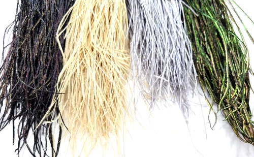 STRUNG PEACOCK HERL - Fly Tying Feathers - 6-8 In. - GREEN/TAN/BLACK/GRAY - NEW!
