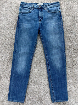 Levis Made & Crafted Jeans Mens 31x27* (Hemmed) Blue Slim Fit Rip/Repair Stretch