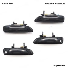 Fits Honda Civic Dimension 2001 - '05 Set 4Dr Outer Outside Handle Door Black