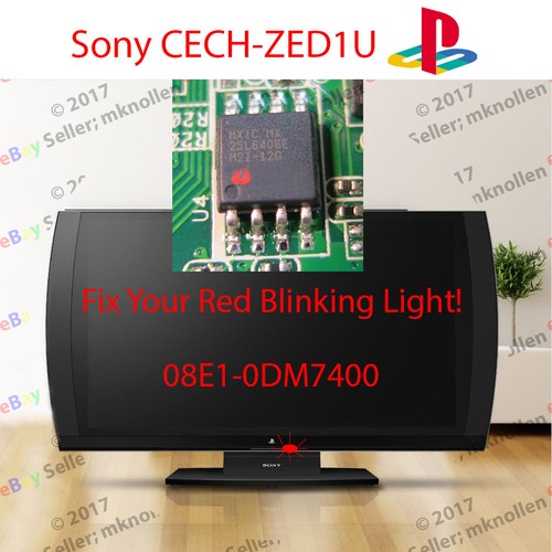 SONY Main Board EEPROM Repair Kit CECH-ZED1U 08E1-0DM7400 (factory Kit, 4 Parts - Foto 4