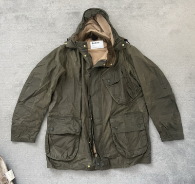 Barbour X Margaret Howel A7 Green Wax Cotton Medium Relaxed Field