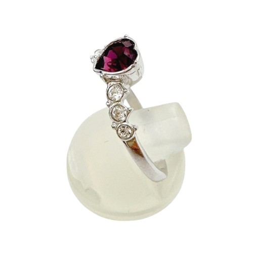 SWAROVSKI No. 14 heart Ring Silver Women - Picture 3 of 11