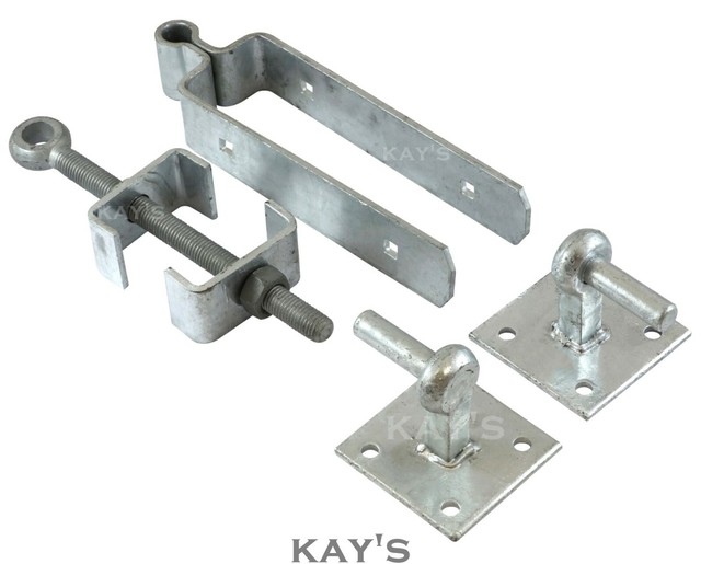 Heavy Duty Galvanised 19mm Hook Plate Farm / Field Gate Square Hanger Pin Hinge for sale online