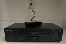 Sharp VC-H972U Video Cassette Recorder Player VCR 4 Head w/ Remote Tested Works