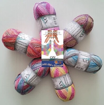 ONline Sockenwolle Supersocke Sortierung 360 Cotton Stretch Color Farbwahl