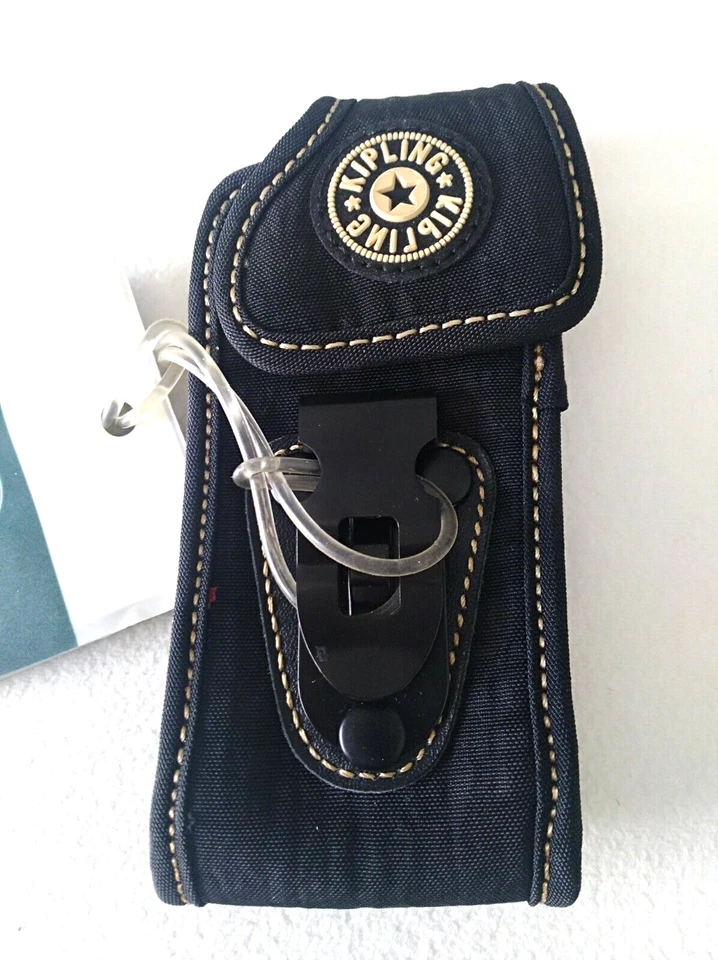 KIPLING PORTA CELLULARE TESSUTO LAVABILE Colore NERO COVER SMARTPHONE NUOVO - Immagine 2 di 4