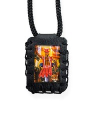 Collar Escapulario Negro Orisha Chango Macho Shango Escapulario Negro Santería