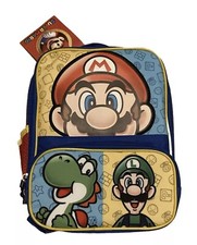 Super Mario Bros Kids Rectangular Lunch Bag Mario Luigi And Yoshi