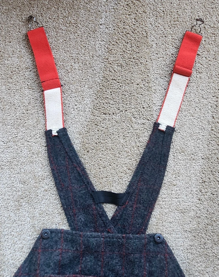 Woolrich Malone Heavyweight Wool Adjustable Bib Overalls 1994 Men's Size L - Image 4 of 4