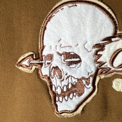 Joker Brand Sweatshirt Men's 3XL Skull Graphic Embroided Hoodie Rare - Picture 12 of 20