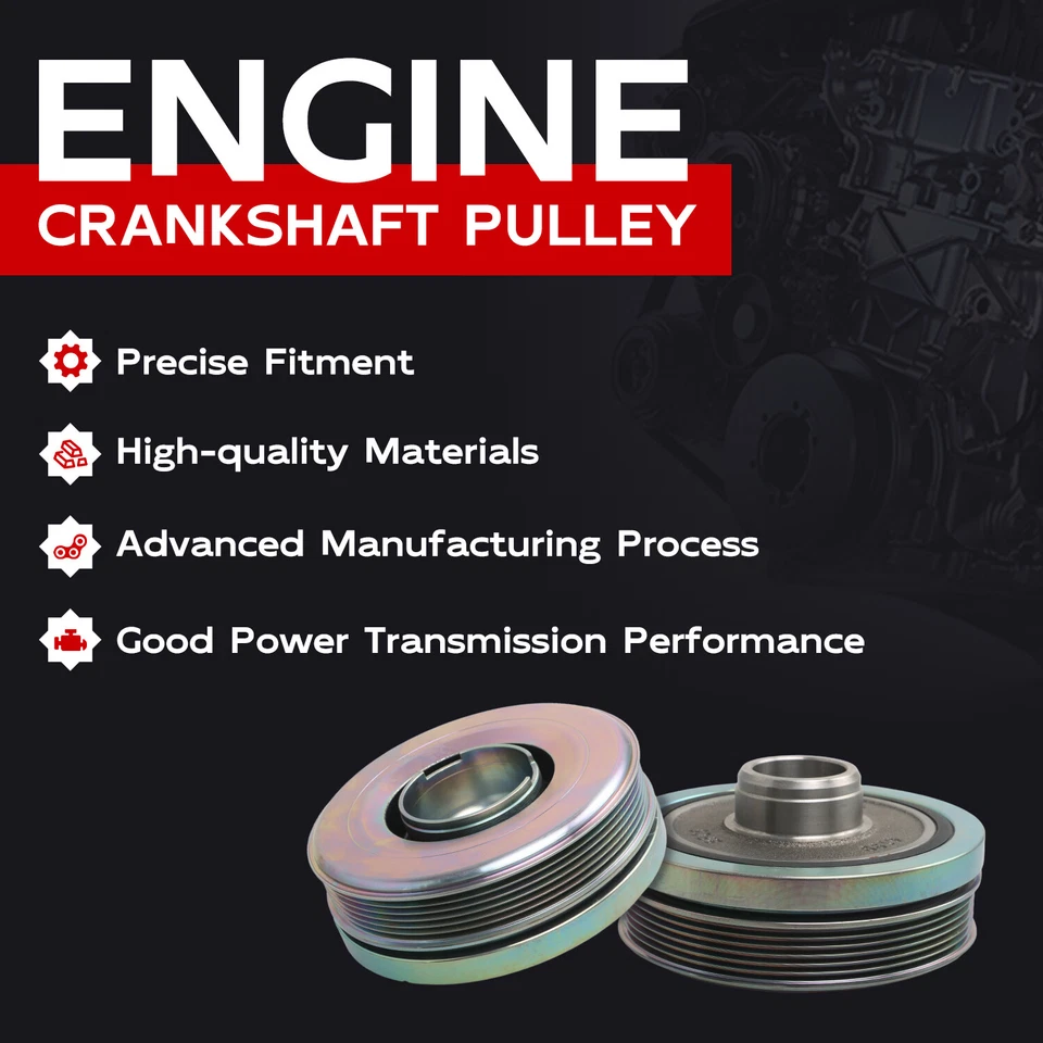 Amortiguador de vibración de polea del cigüeñal adecuado para BMW 330i xDrive 430i Gran Coupé Foto 2 de 4