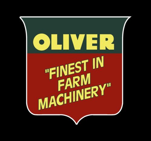 Oliver Tractor Finest In Farm Machinery Vintage Recreated Tractor Emblem Sticker - Afbeelding 1 van 7