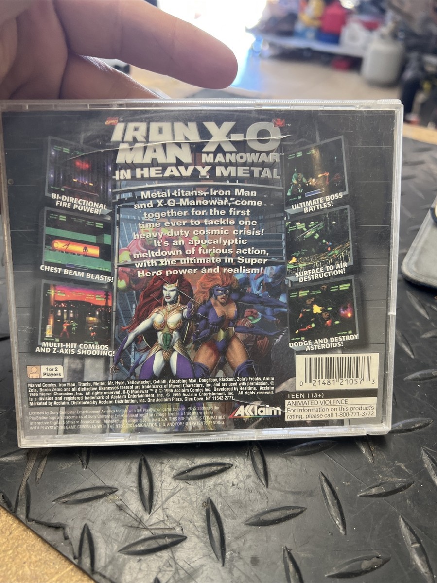その他 me Iron Man X-O Manowar in Heavy Metal Sony Playstation One PS1