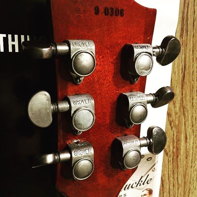 whiteroseGROVER ペグ Nickel Gibson USA SET OF 6 AGED RELIC GROVER ROTOMATIC TUNERS, NICKEL, GIBSON