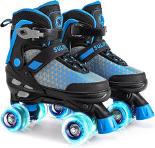 Adjustable Roller Skates for Kids with Light Up Wheels - Fun  Safe 