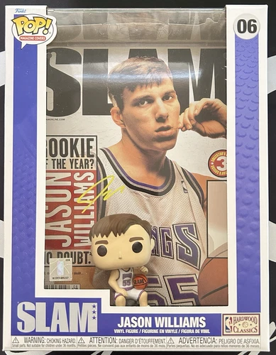 Jason Williams Signed Funko Pop! 06 Slam Cover. Beckett COA. NBA. Kings. T01