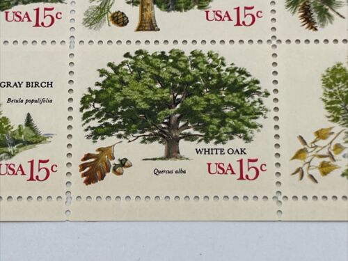 Scott #1764 - 67 American Trees 15 Cent Full Mint Sheet of 40 MNH OG - Picture 10 of 11