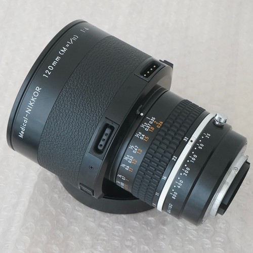 Lente Nikon Medical Nikkor 120 mm F/4 casi nueva con unidad de CA LA-2 SC-22 de Japón - Imagen 9 de 24