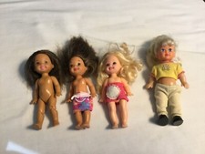 Lot of 4 - 1994 Mattel Barbie Kelly Friends Dolls 1 other XX89