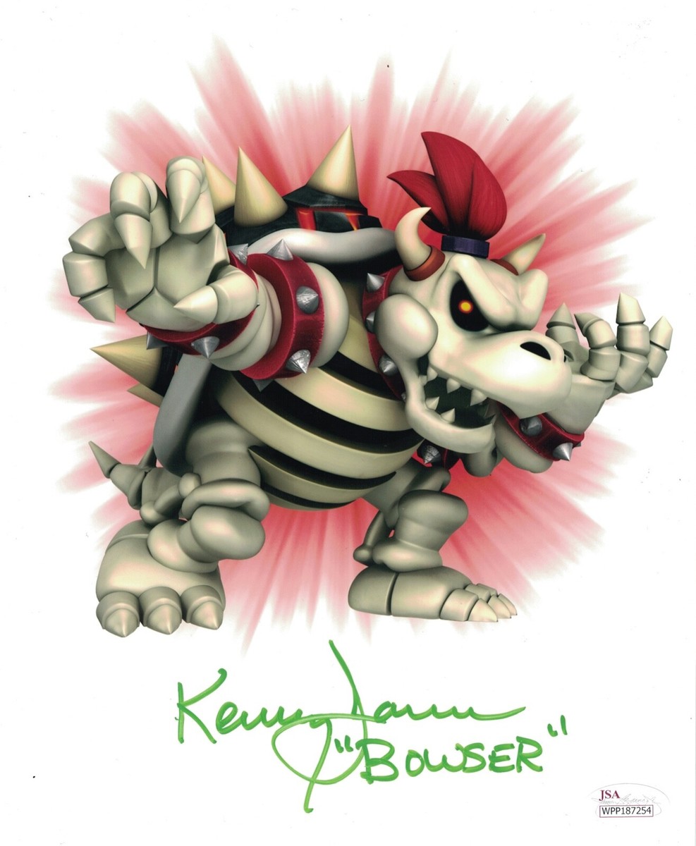 KENNY JAMES Signed BOWSER 8x10 Photo Nintendo Super Mario