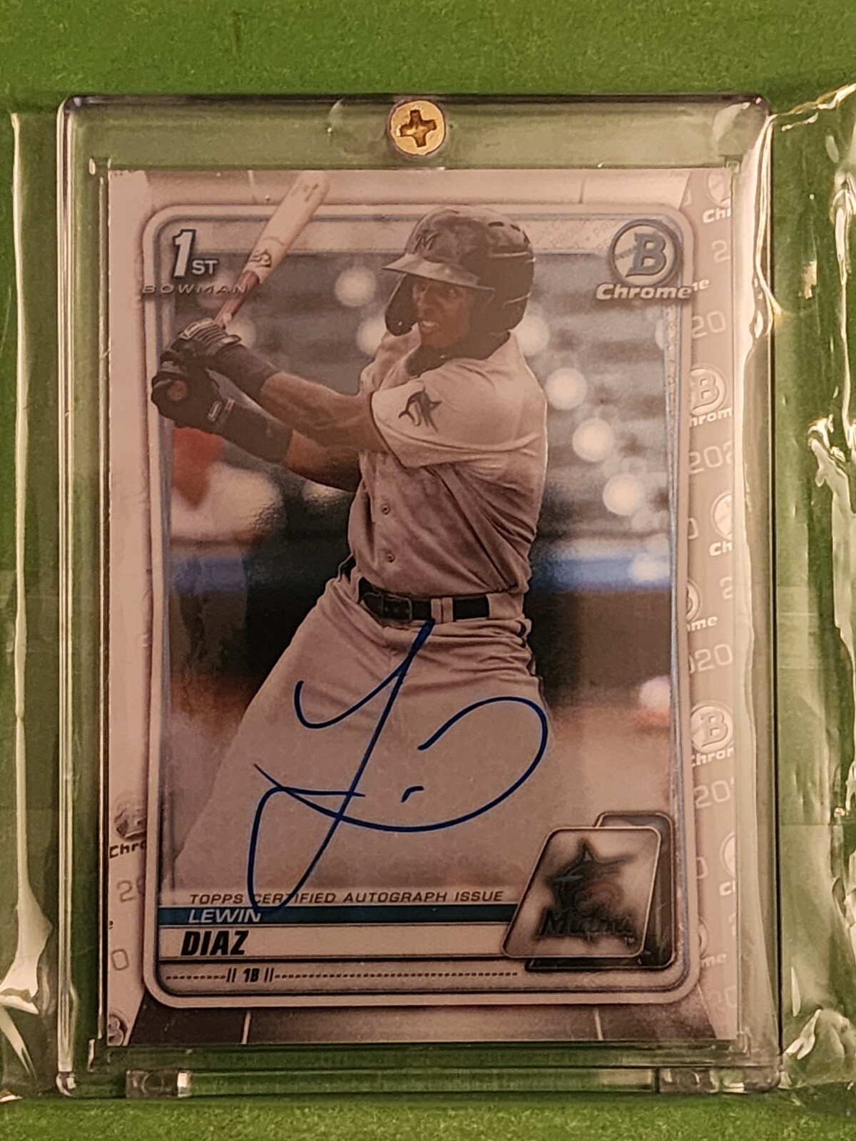 2020 Bowman Chrome - Prospect Autographs #CPA-LD Lewin Diaz RC