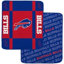 Buffalo Bills NFL Pegasus 60x70 Reverse Block Ultra Lux Soft Throw Blanket