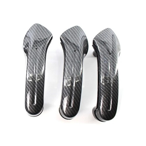 Para VW Jetta Golf MK4 99-04 carbono interior plástico manija puerta cubierta - Imagen 2 de 5